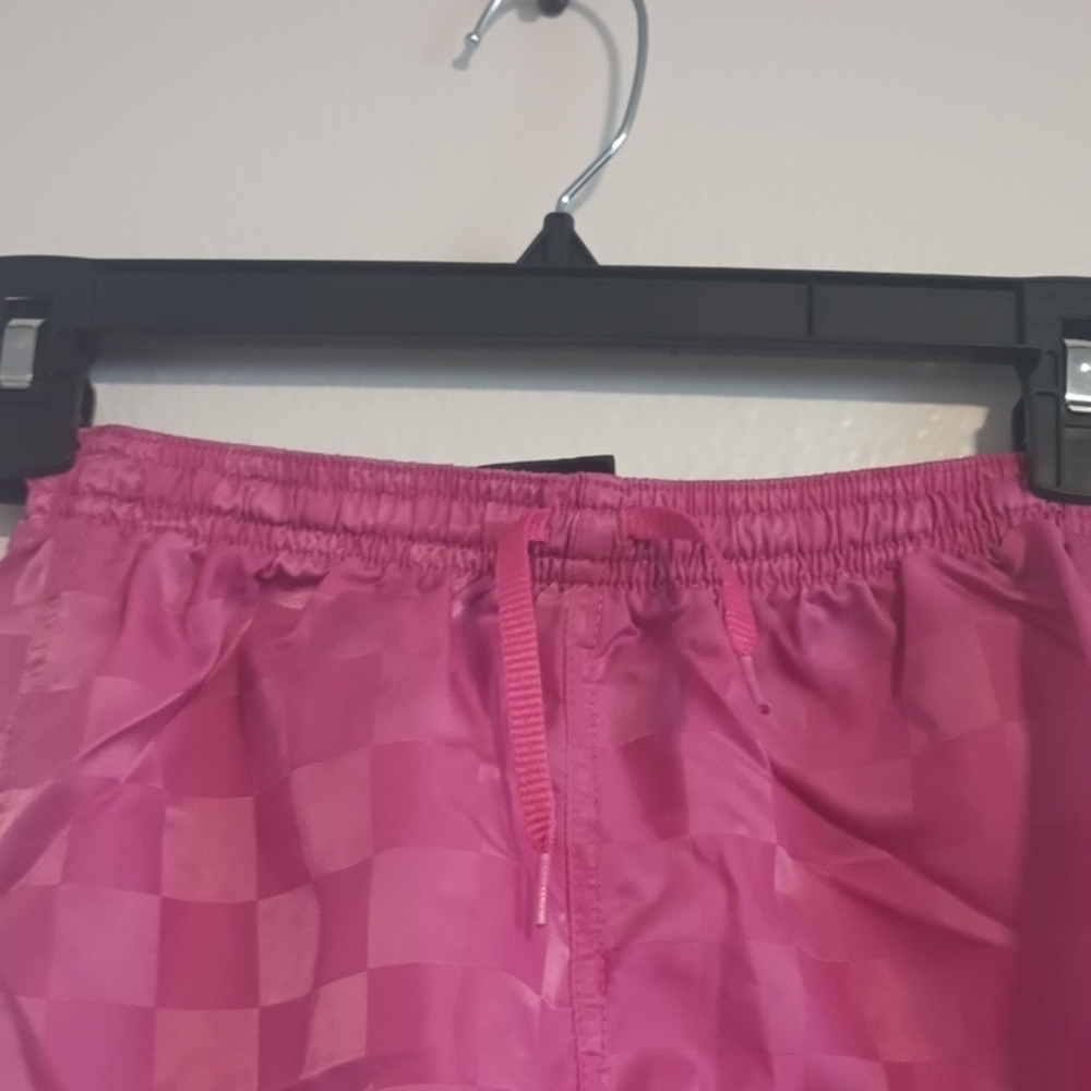 Umbro Girls Size Small Pink Checkered Athletic Shorts - Soccer Shorts - Picture 3 of 6